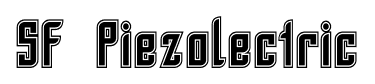 SF Piezolectric font